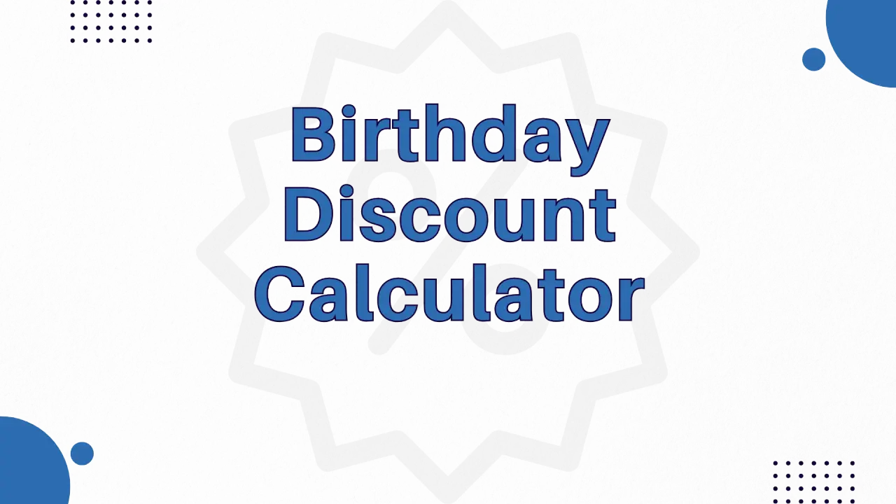 Birthday Discount