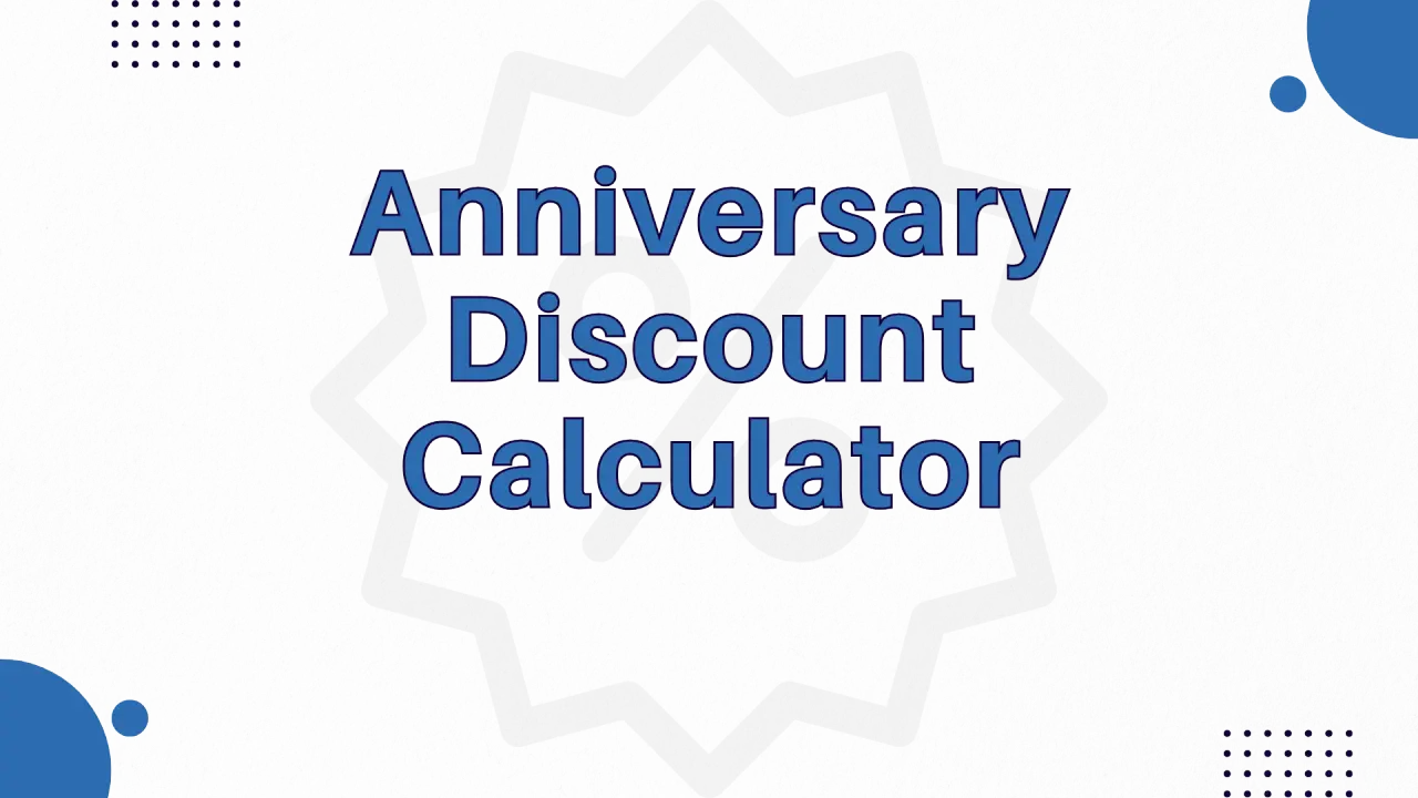 Anniversary Discount